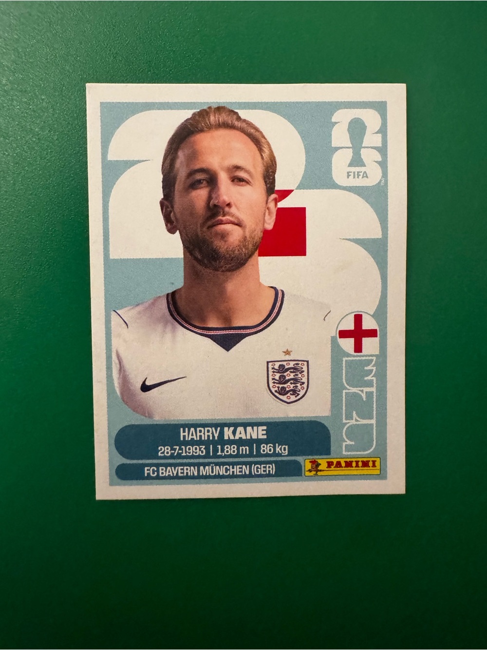Panini 26 fifa World Cup sticker Eng18 Harry Kane